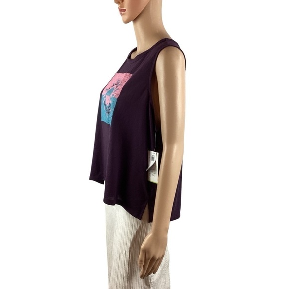 Old Navy Active Go-Dry Tank Top Size L Purple Radiate Strength - Picture 4 of 7